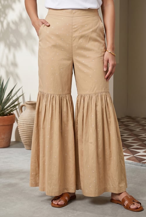 AURELIA Embroidered Sharara Pants
