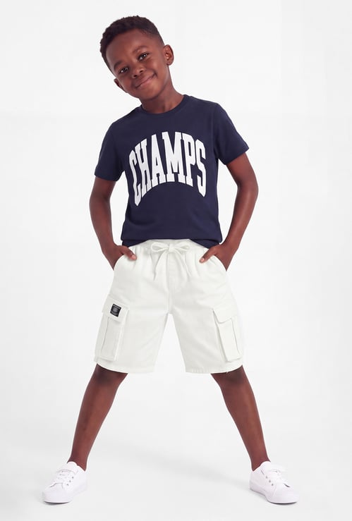 FAME FOREVER Boys Solid Cargo Shorts