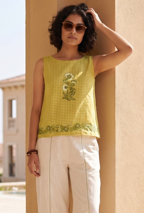COLOUR ME Embroidered Top