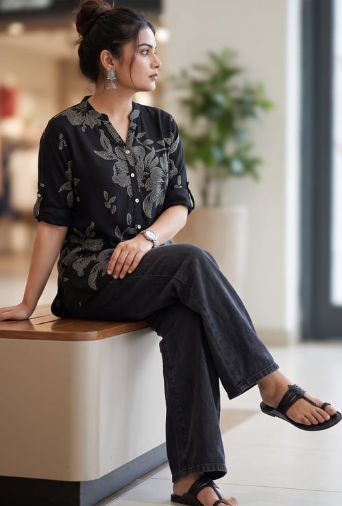 MELANGE Floral Print Kurti