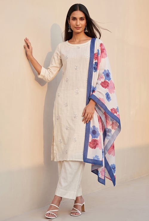 MELANGE Floral Print Dupatta