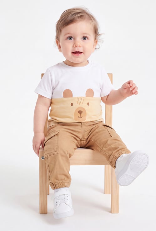 FAME FOREVER Boys Bear Graphic Print T-shirt