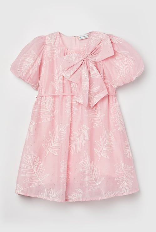 PEPPERMINT Girls Embroidered Fit & Flare Dress