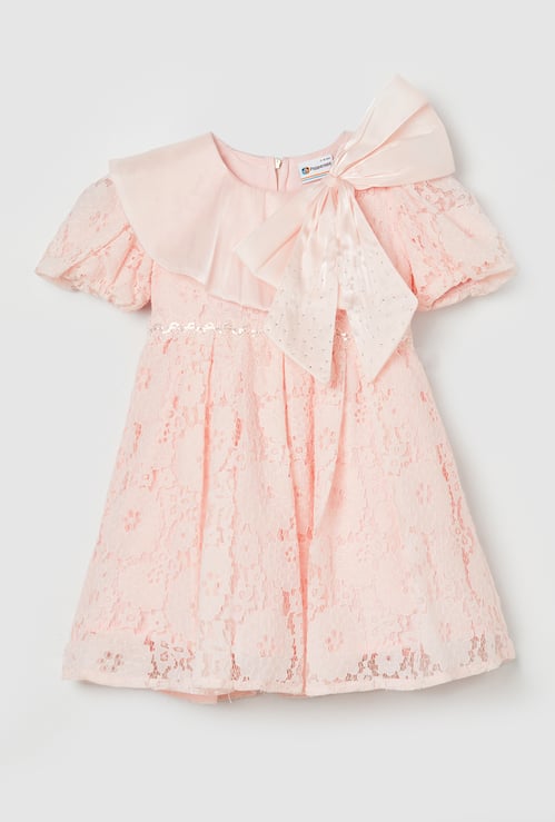 PEPPERMINT Girls Lace Design Dress
