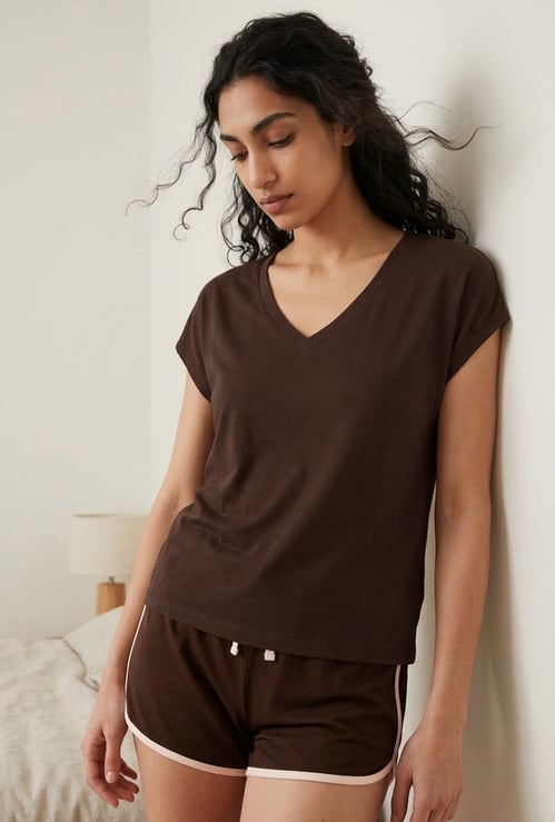 GINGER Relaxed Fit Lounge Top