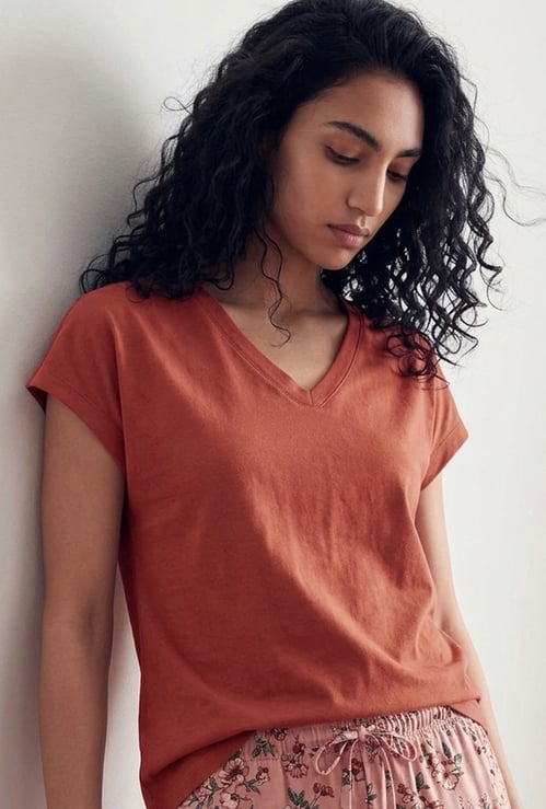 GINGER V-Neck Lounge Top