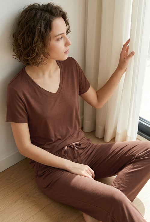 GINGER V-Neck Lounge T-shirt