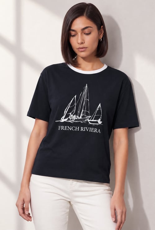 FAME FOREVER Graphic Print T-shirt