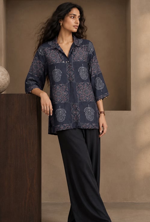 MELANGE Ethnic Motif Straight Kurti