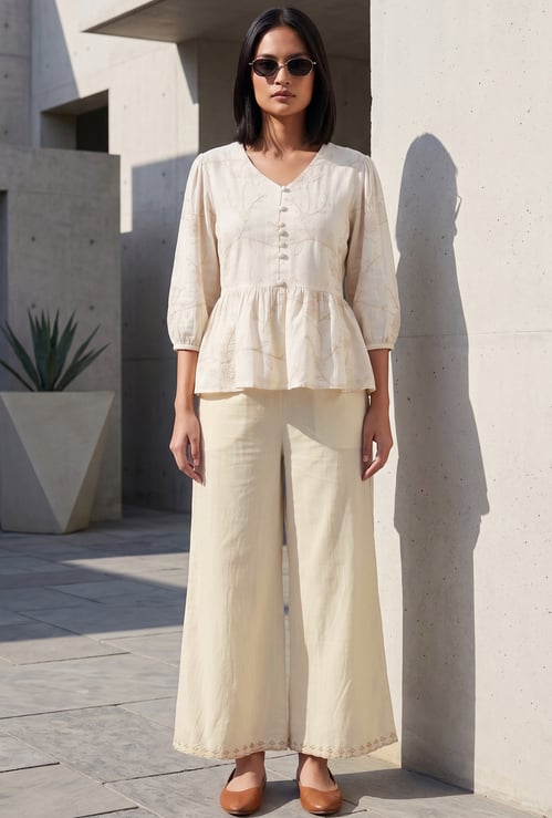 MELANGE Solid Palazzos