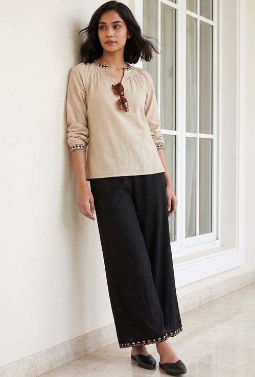 MELANGE Solid Palazzos