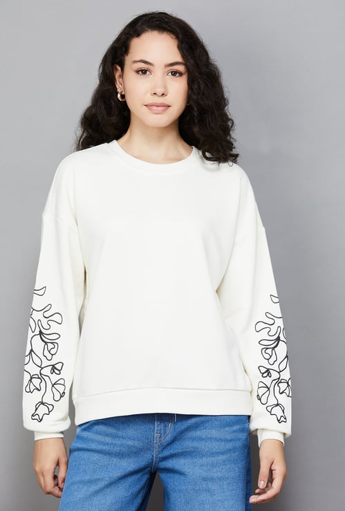 VERO MODA Printed Pullover Sweatshirt