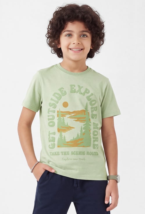 FAME FOREVER Boys Graphic Print T-shirt