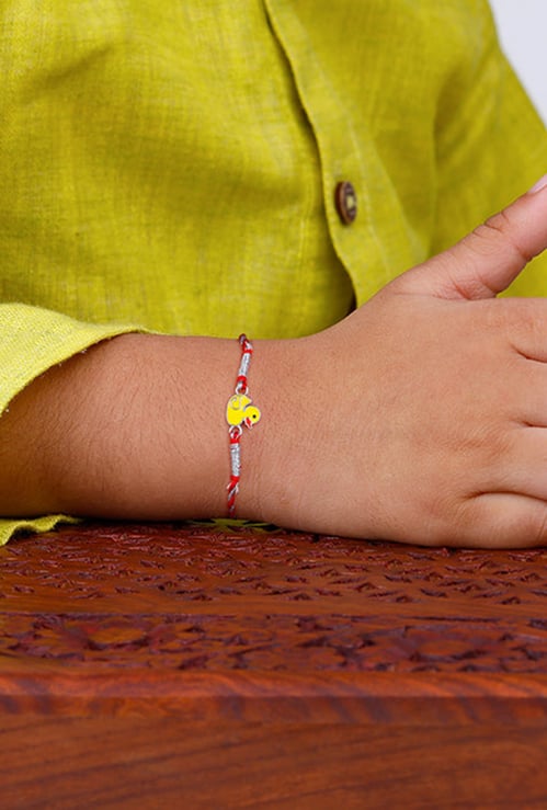GIVA Sterling Silver Motif Rakhi