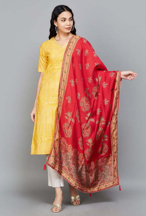 SPAN Floral Print Dupatta
