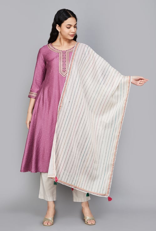 SPAN Striped Dupatta