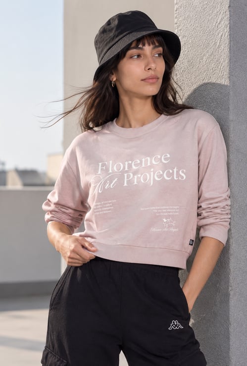 KAPPA Typographic Print Crop T-shirt