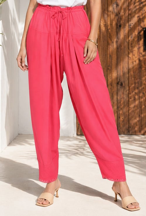 AURELIA Solid Patiala Pants