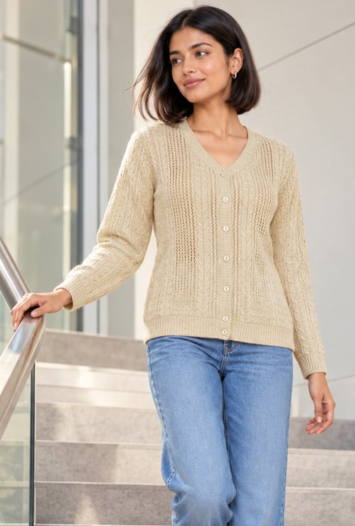MELANGE Knitted Cardigan