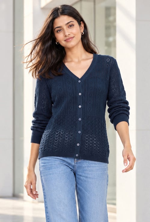 MELANGE Knit Cardigan