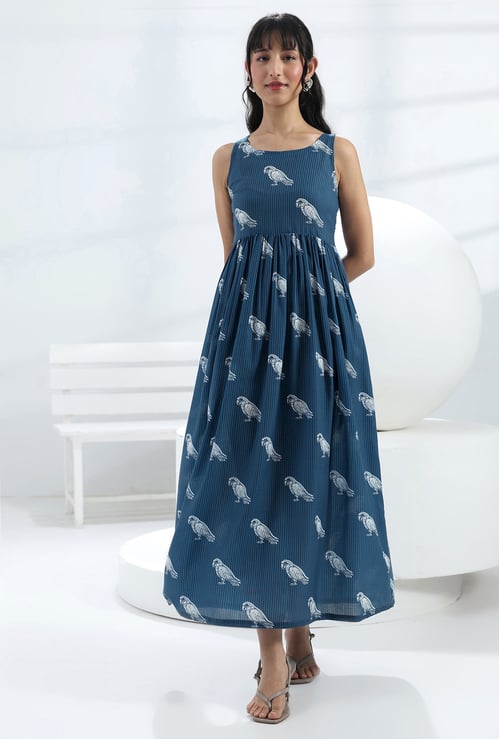 LIBAS Bird Motif Maxi Dress