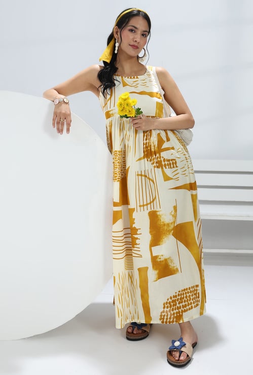 LIBAS Abstract Print Maxi Dress