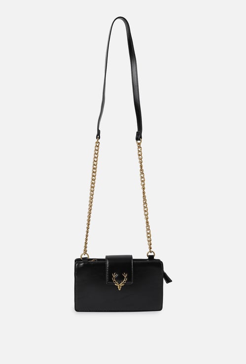 ALLEN SOLLY Solid Sling Bag