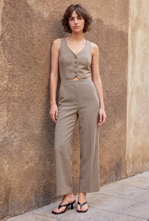 GINGER Checked Jumpsuit
