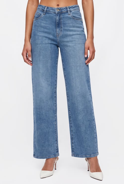 KRAUS Washed Straight Fit Jeans