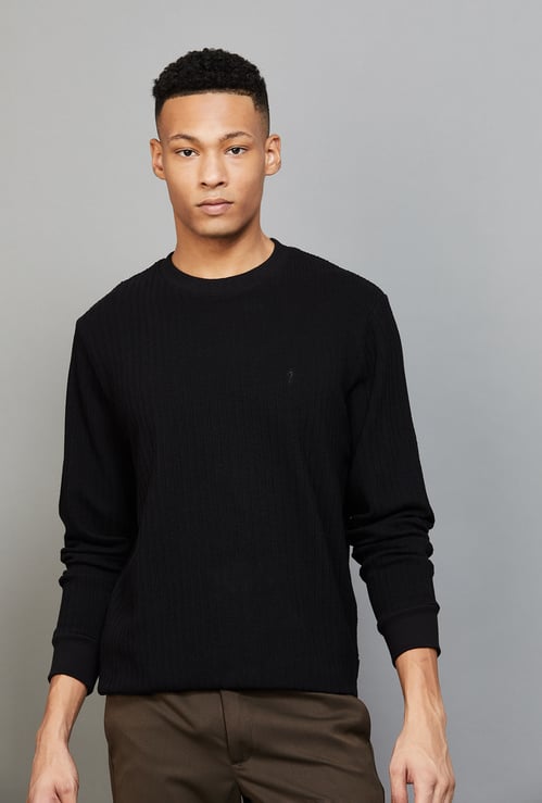 INDIAN TERRAIN Textured Sweatshirt