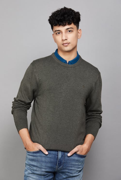 ARROW SPORT Knitted Crew Neck Sweater