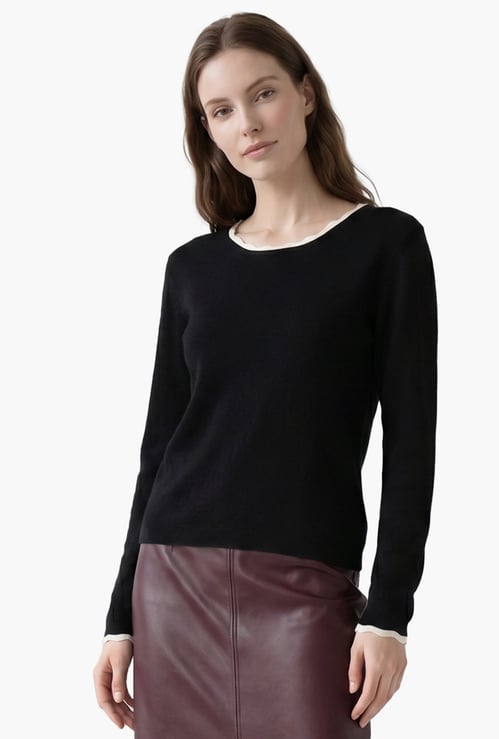 VERO MODA Solid Pullover Sweater