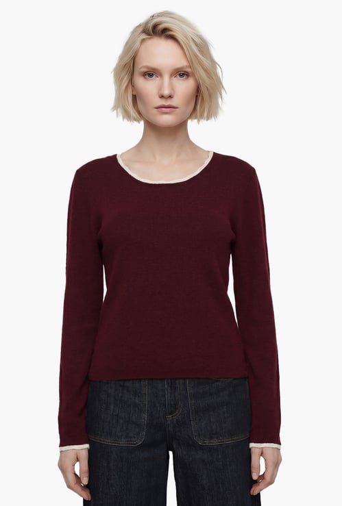 VERO MODA Solid Pullover Sweater