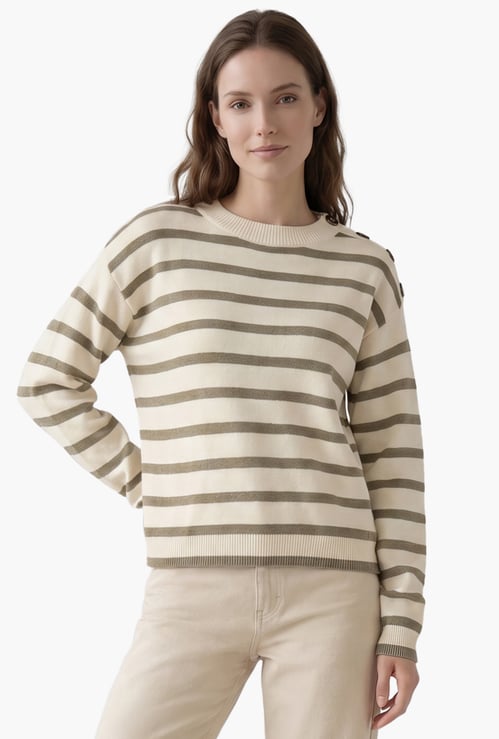 VERO MODA Striped Sweatshirt