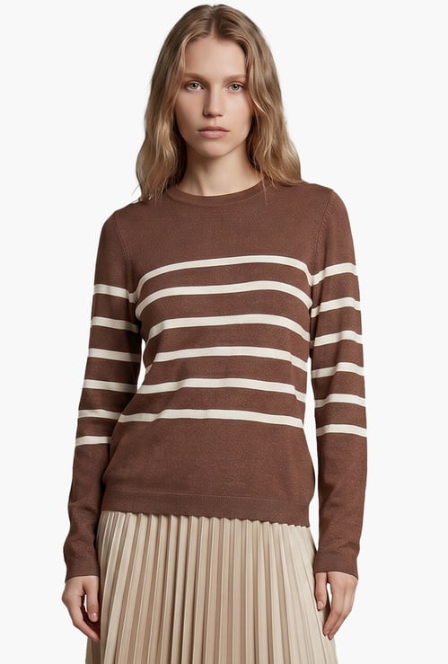 VERO MODA Striped Pullover Sweater