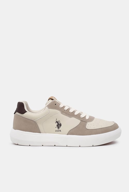 US POLO ASSN Solid Lace-Up Shoes