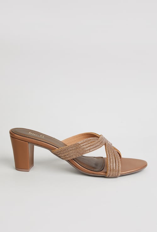 INC.5 Embellished Block Heels