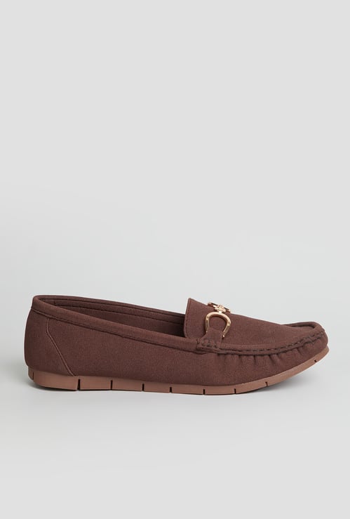 INC.5 Solid Round Toe Loafers