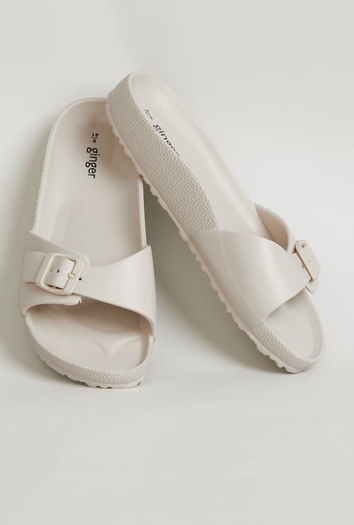 GINGER Solid Buckled Sliders
