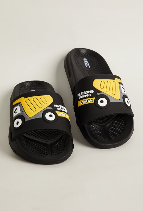 FAME FOREVER Boys Construction Truck Sliders