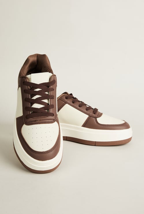 GINGER Colourblock Lace-Up Sneakers