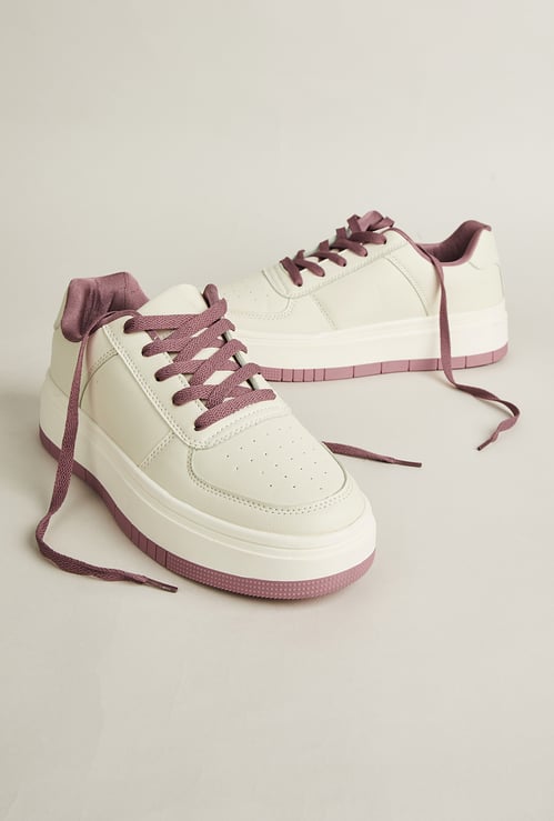 GINGER Colourblock Lace-Up Sneakers