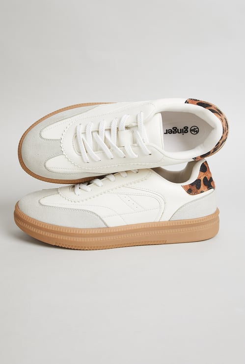 GINGER Colourblocked Lace-Up Sneakers