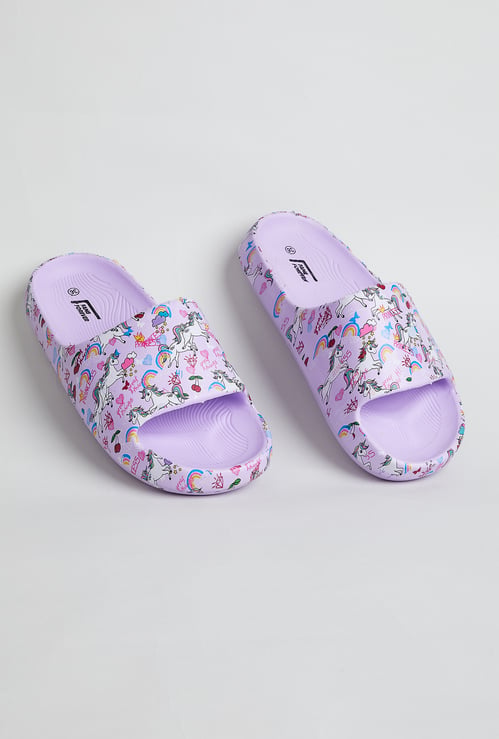 FAME FOREVER Girls Unicorn Sliders
