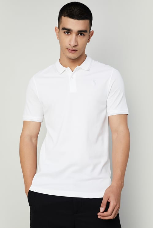 BOSSINI Solid Polo T-shirt