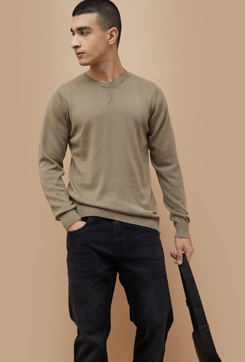 FAME FOREVER Solid Sweater