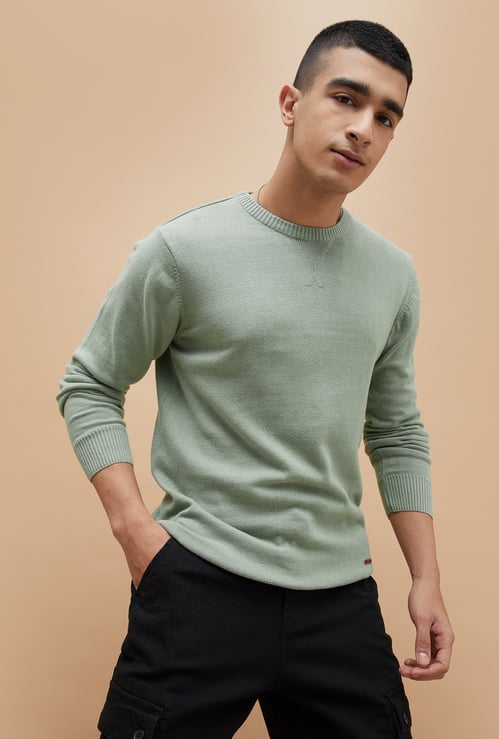 FAME FOREVER Solid Sweater