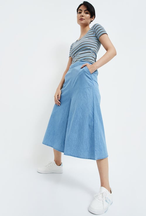 GINGER Women Solid Culottes