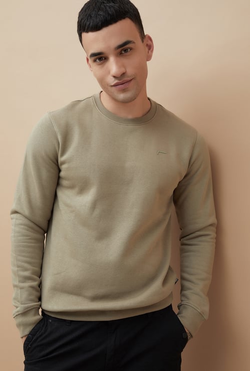 FAME FOREVER Solid Sweatshirt