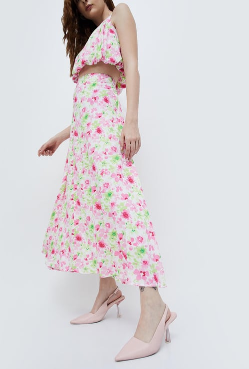 GINGER Women Floral Print A-Line Skirt